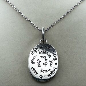 BRIGHTON Sentiments Balance Reversible Necklace NWT